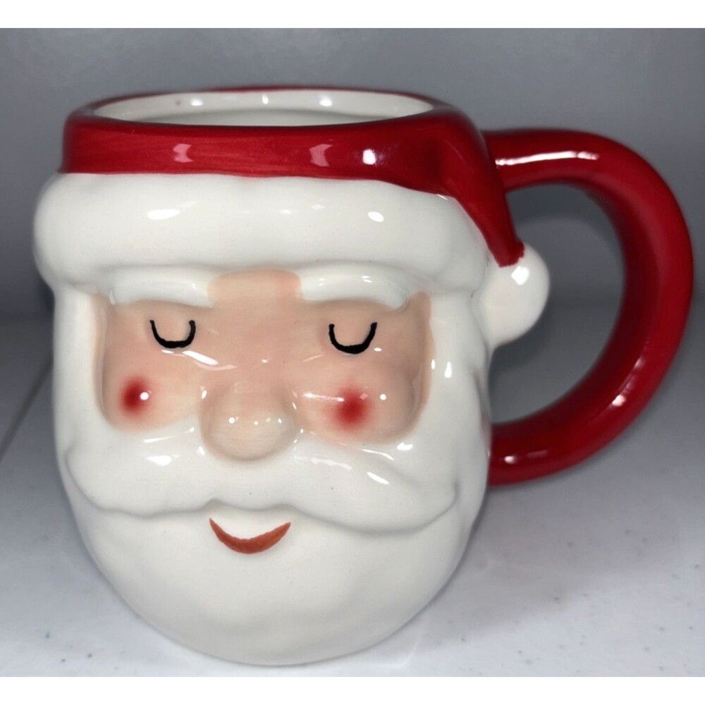 Wondershop at Target Santa Mug Cup 16 Oz Earthenware Microwave Safe New